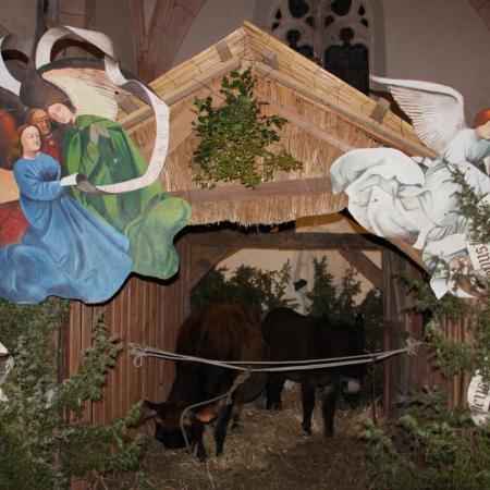 24 décembre, 20h00, Clémentine et César dans la crèche...