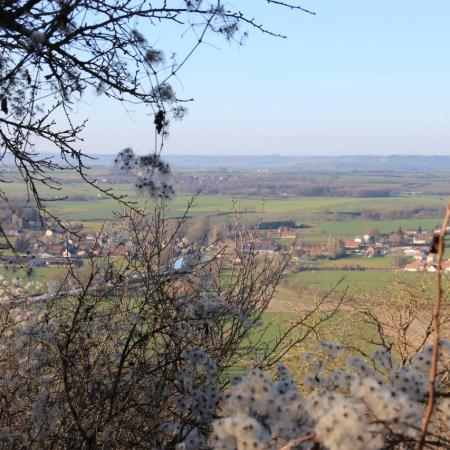 25 décembre au matin, Vue sur Vandenesse, depuis la Croix de Mission