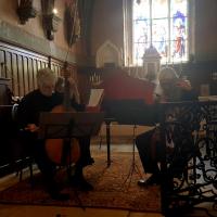 Jonathan Dunford, Jérôme Chaboseau (Basses de Viole), Pierre Trocellier (Clavecin)