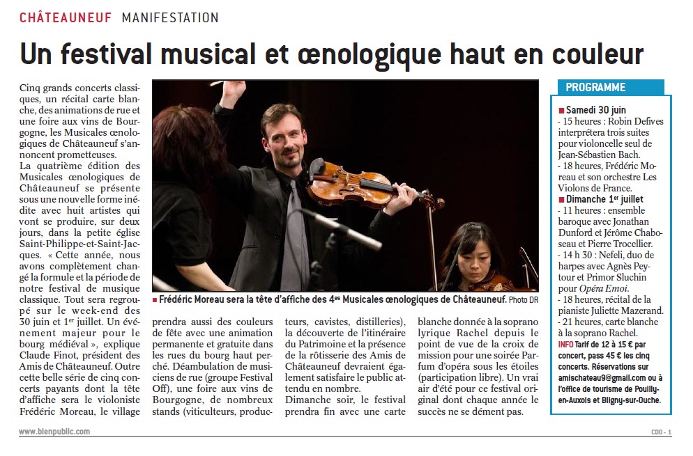 2018 06 22 le bien public suppl pour sortir musicales chateauneuf extr