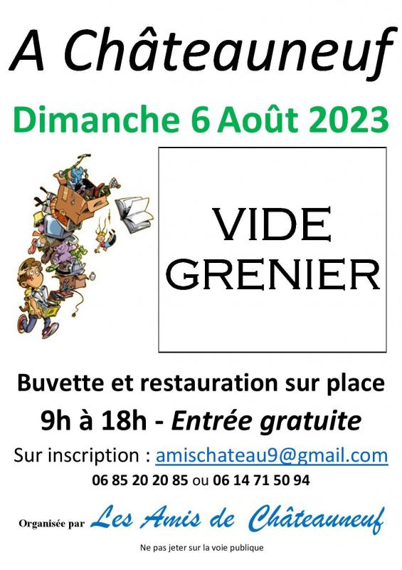 Affiche a4 vide grenier 2023